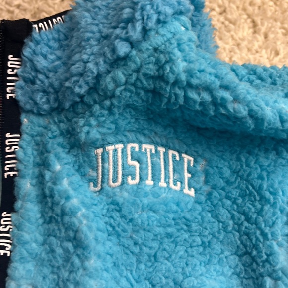 GIRLS JUSTICE SOFT FLEECE PULLOVER SIZE 10 PREOWNED - Picture 5 of 10